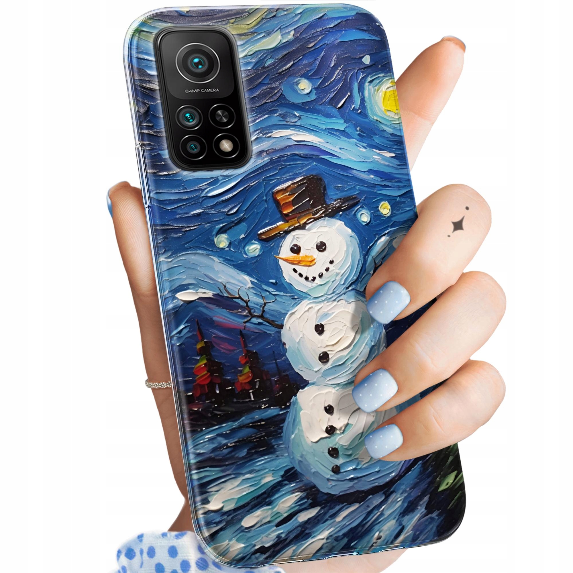 Etui Do Xiaomi MI 10T Pro 5G Bałwan Zima Śnieg Obudowa Pokrowiec Case