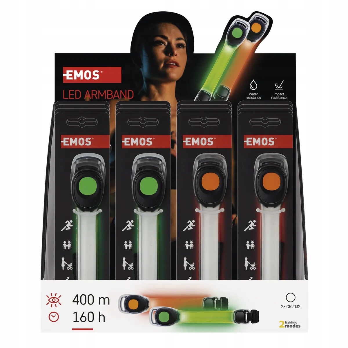 Opaska LED 10lm 2xCR2032 EMOS P4713