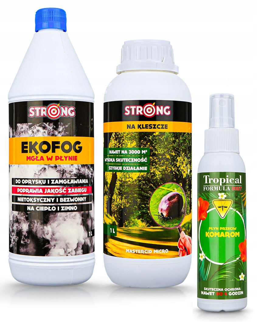 Silny Oprysk Środek Na Kleszcze 1 L Utrwalacz Strong 1L Odstraszacz