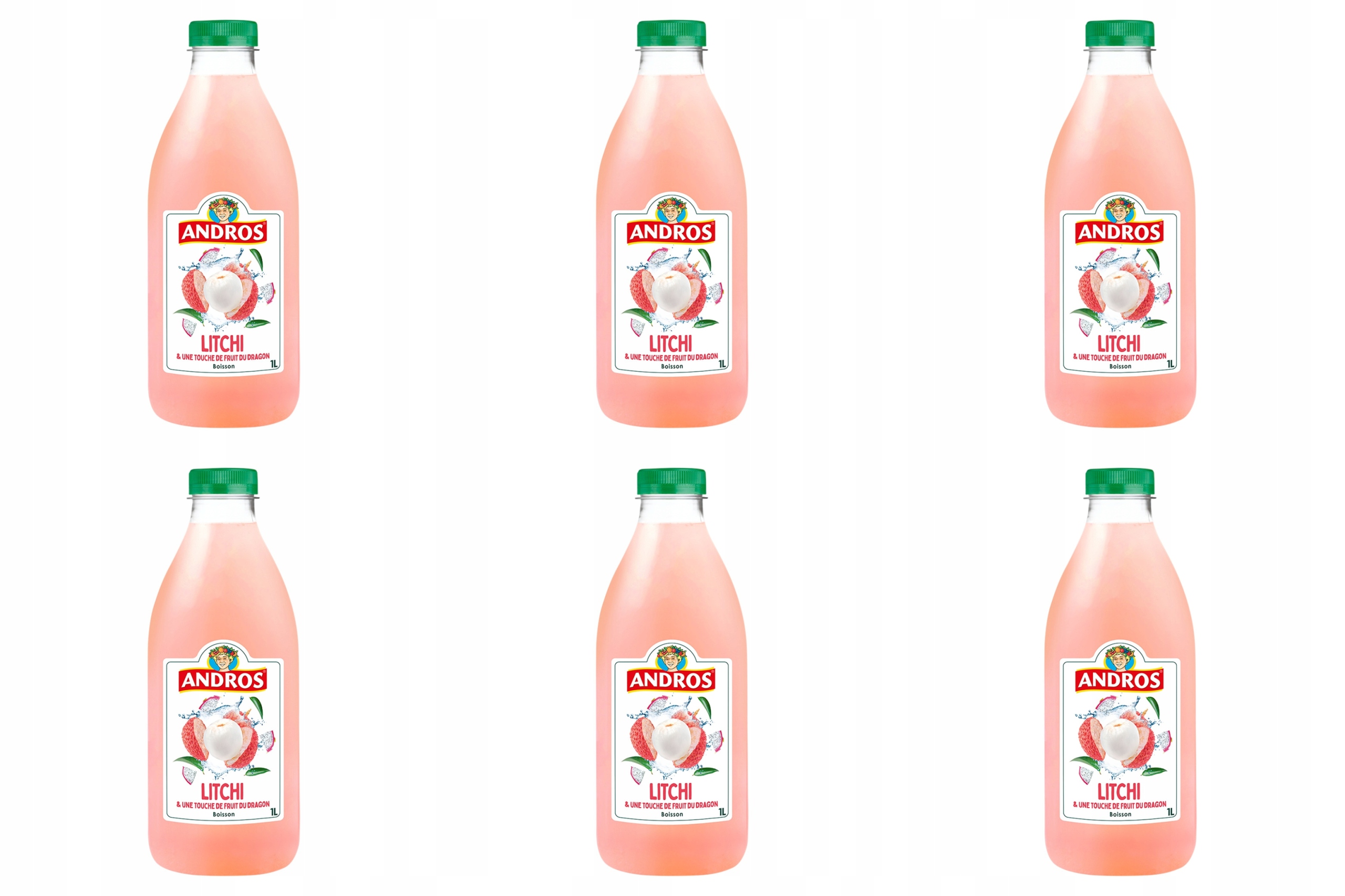 Napój litchi orzeźwiający ldo drinków Andros 6 x 1l
