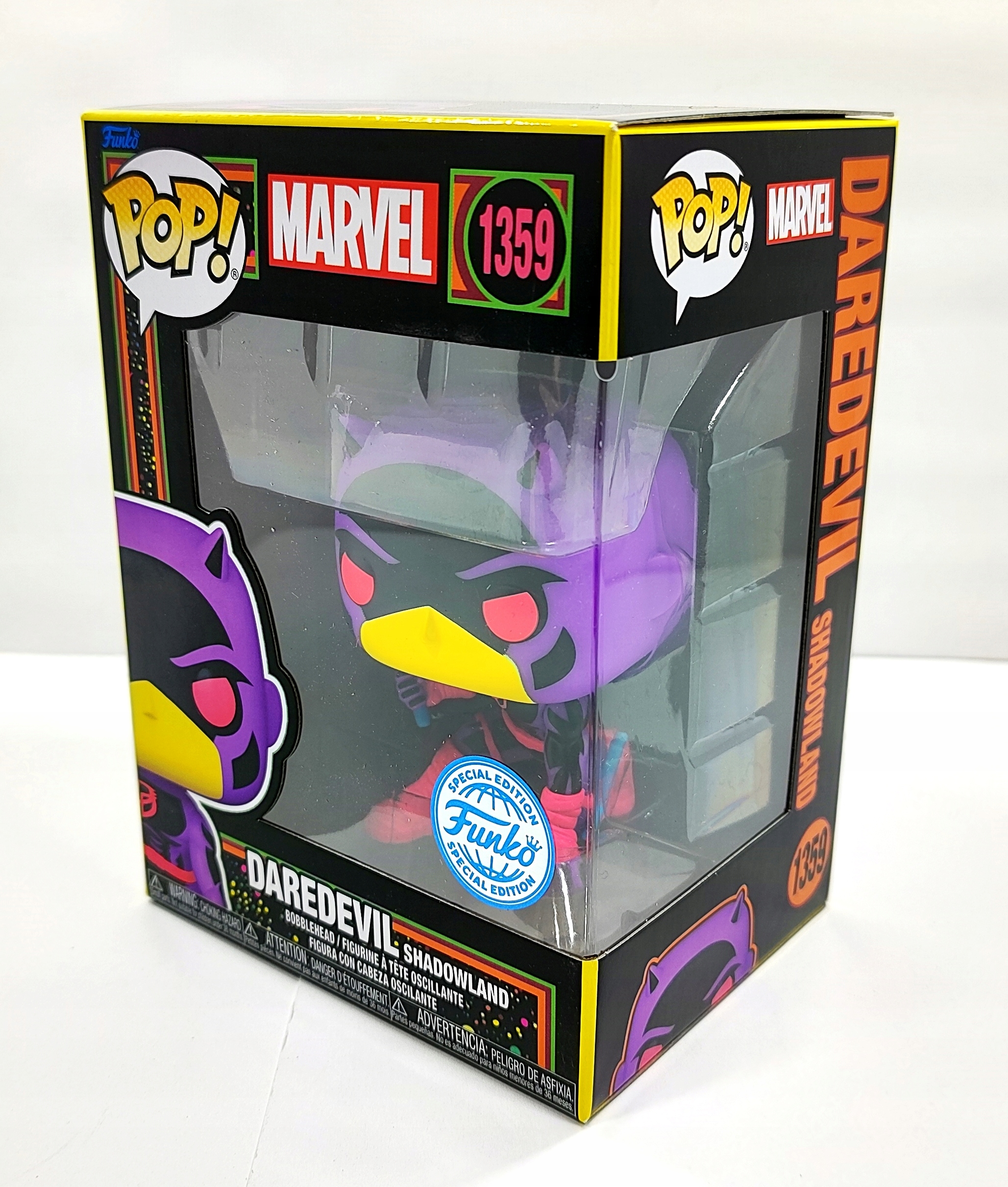 Funko Pop Daredevil Shadowland 1359 Marvel Black Light Speciální Edice