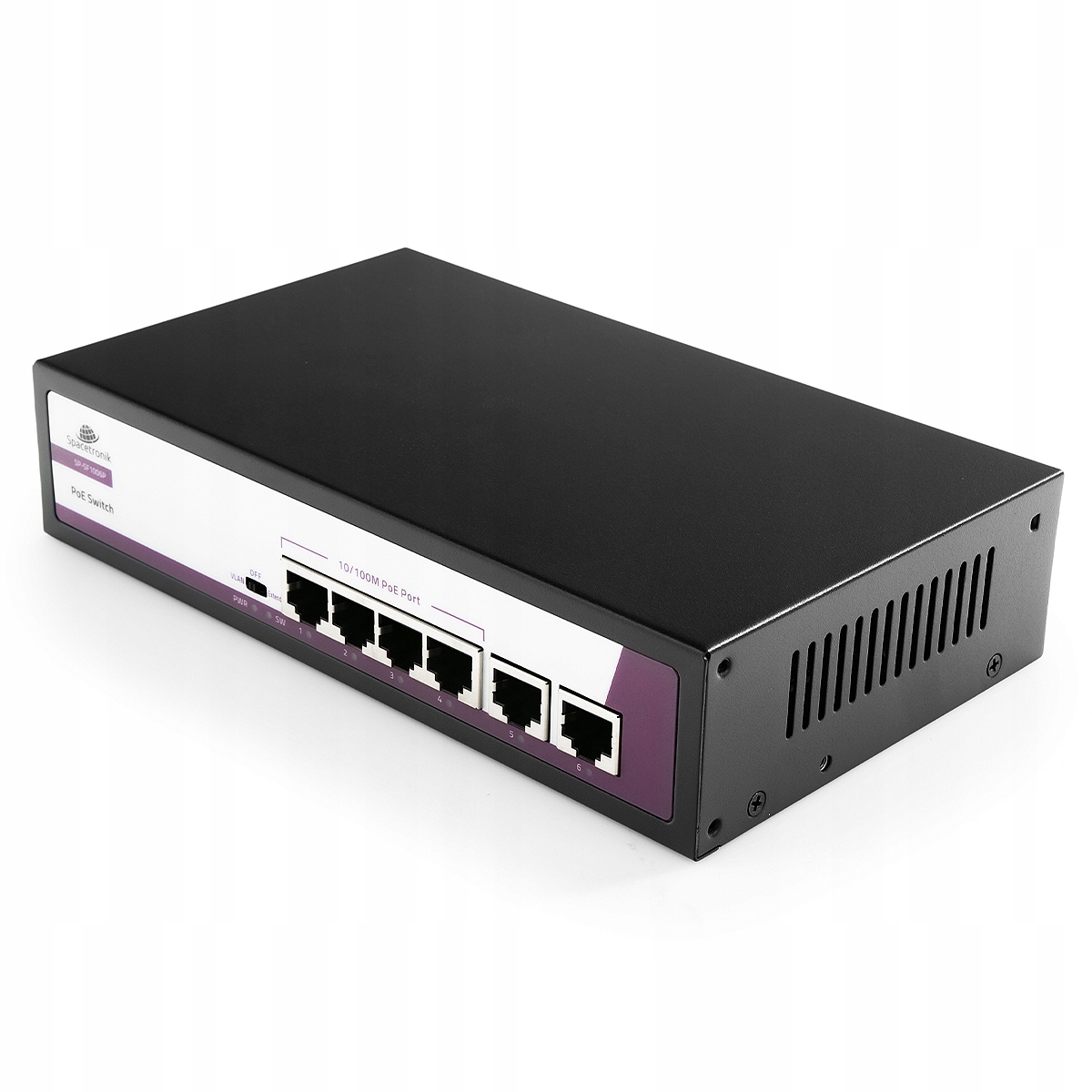 Switch 6-portový 100Mbps Poe 65W SP-SF1006P