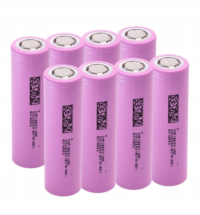 8x Článek Li-ion 18650 Green Cell 2600MAH 3.6V INR1865026E ICR18650-26J