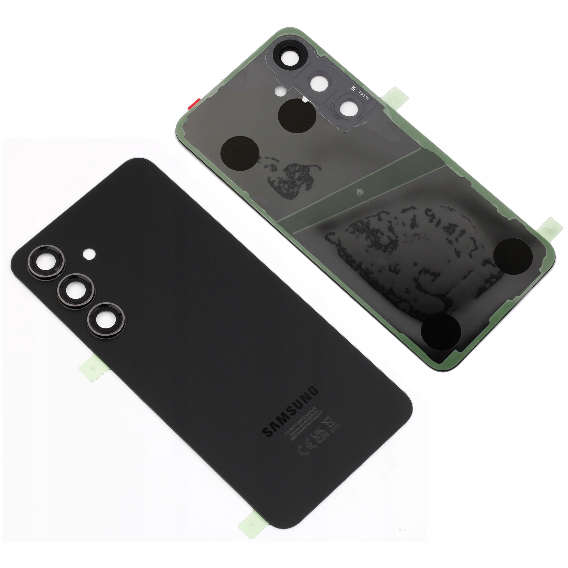 Klapka na batérie, zadný panel s očkom pre Samsung Galaxy S24, čierna