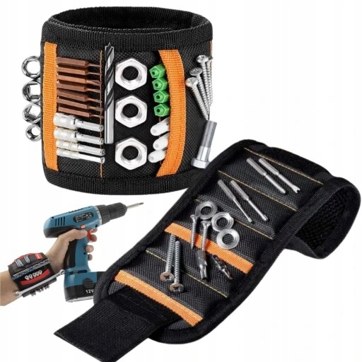 OPASKA MAGNETYCZNA NA RĘKĘ Z KIESZENIAMI DO WARSZTATU PREZENT DLA CHŁOPAKA