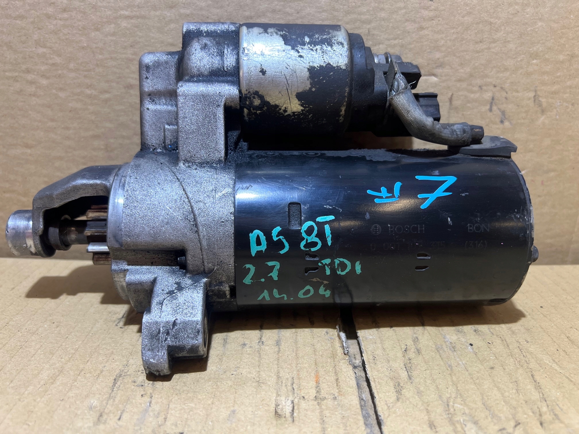 AUDI A5 8T 2.7 TDI Anlasser Starter 059911021C