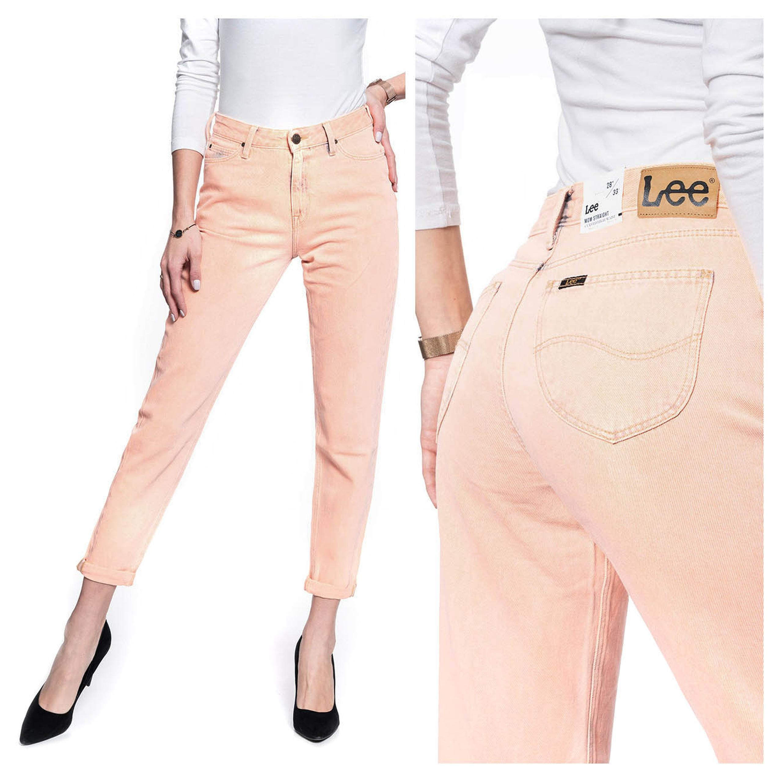 Lee Mom Straight Dámské Džínové Kalhoty W28 L31