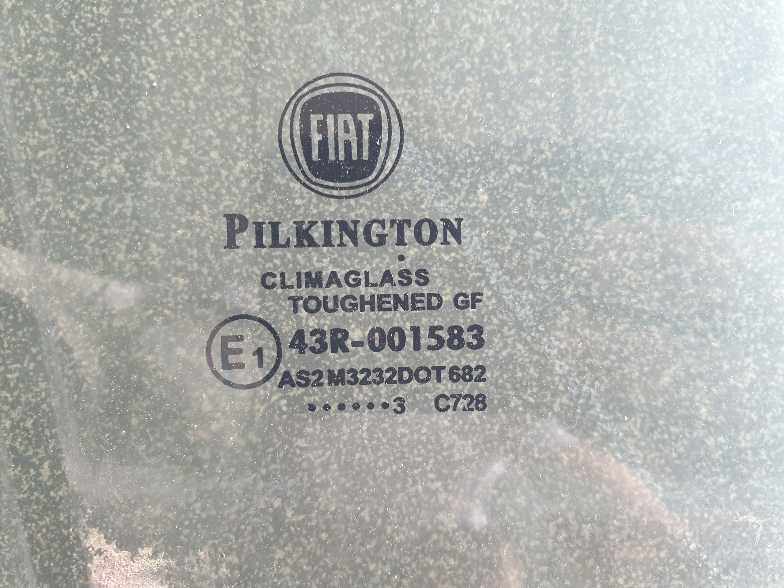 window DO door FIAT PANDA III 2012- Z 2013