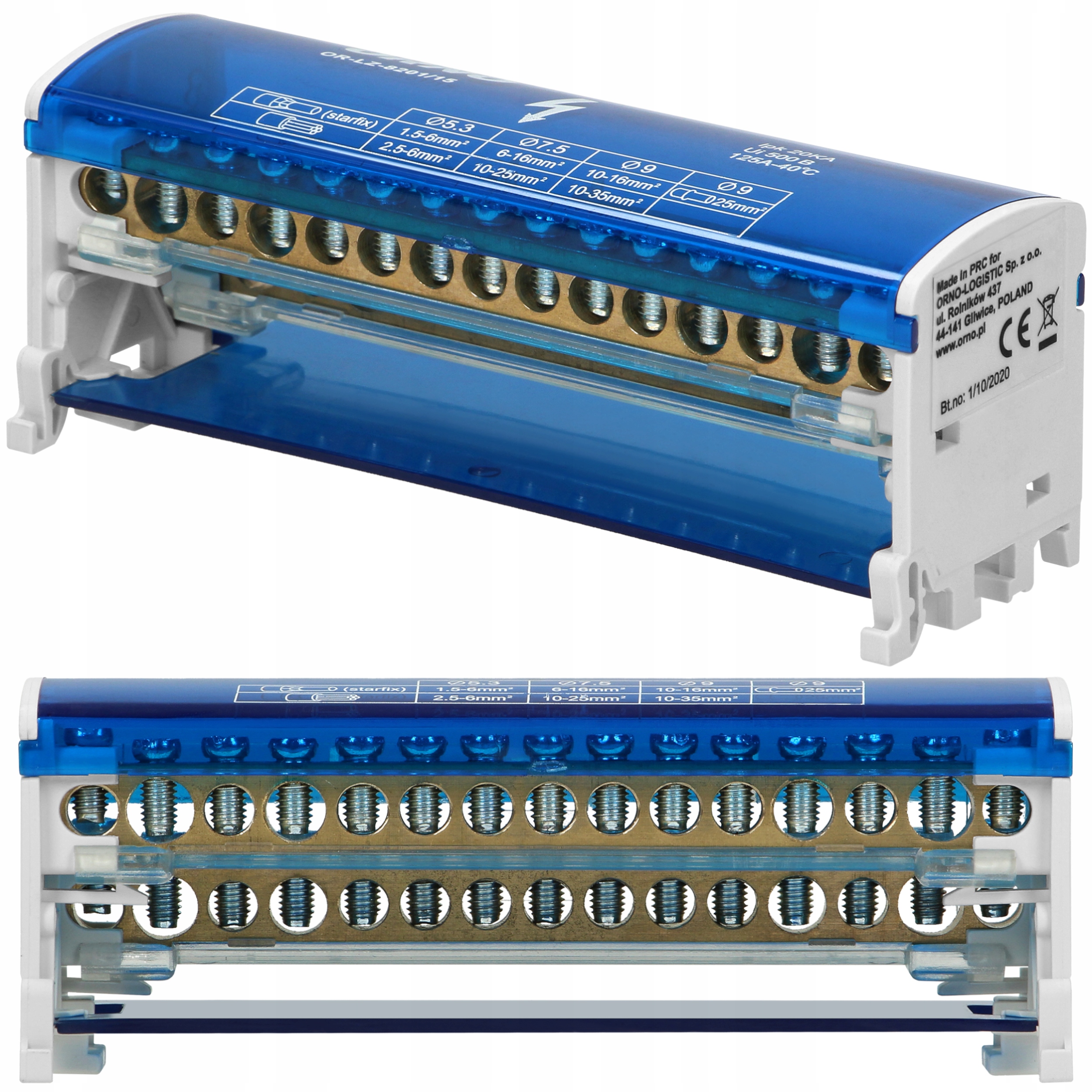 

Blok Rozdzielczy Mostek Łączeniowy Na Szynę 2x15