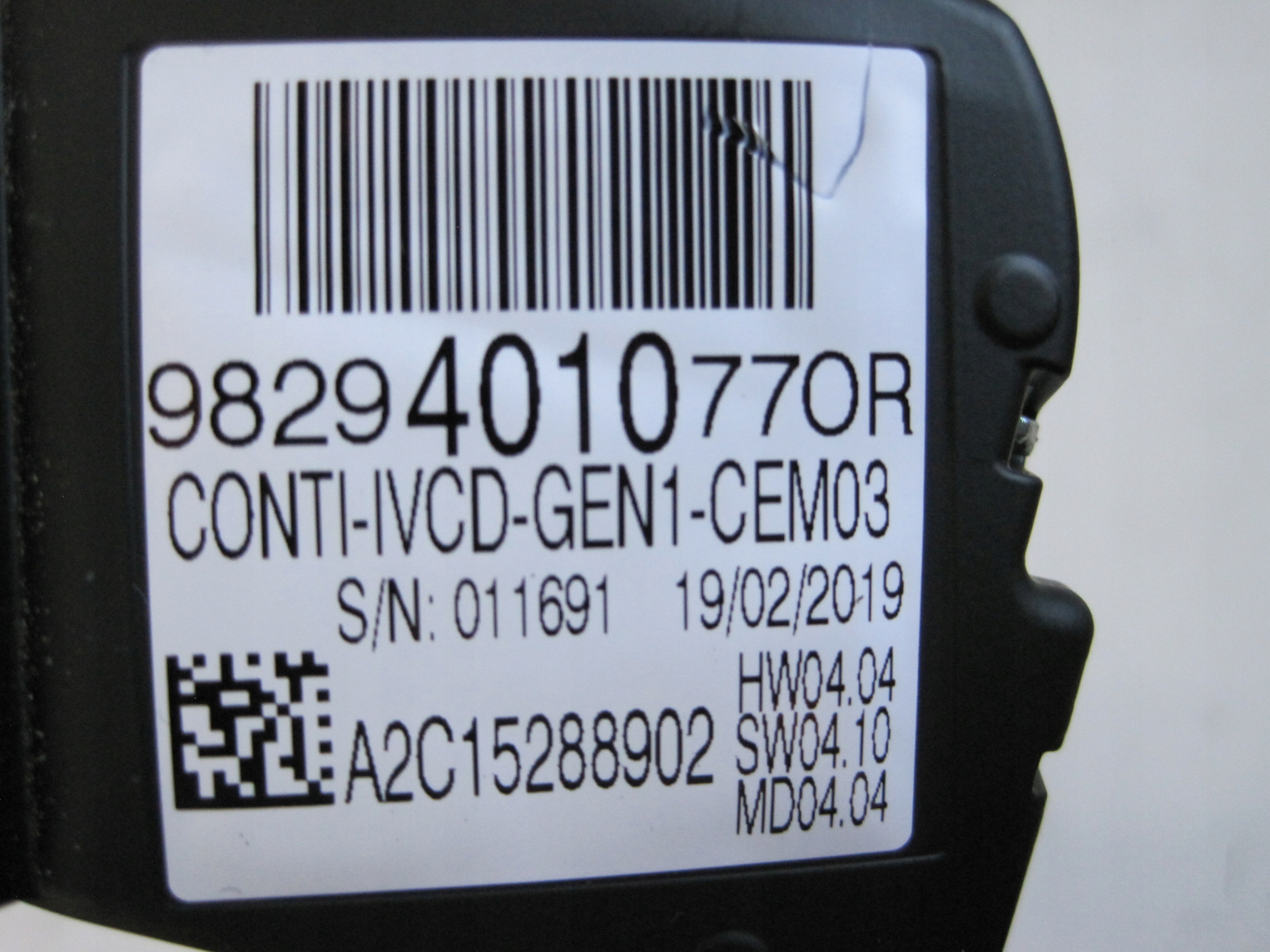 ModuŁ CZUJNIK WYŚWIETLACZ CITROEN DS7 98294010770R Producent Citroen OE