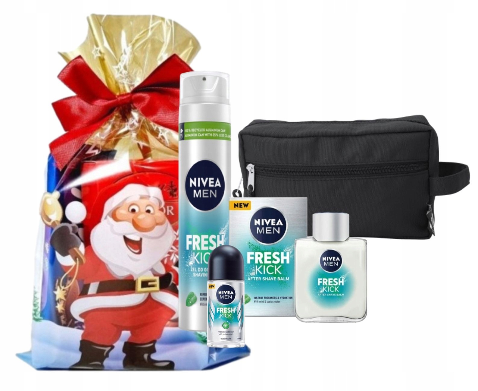 Vánoční XXL sada jako dárek pro Něj Nivea Fresh Kick Kosmetická taštička