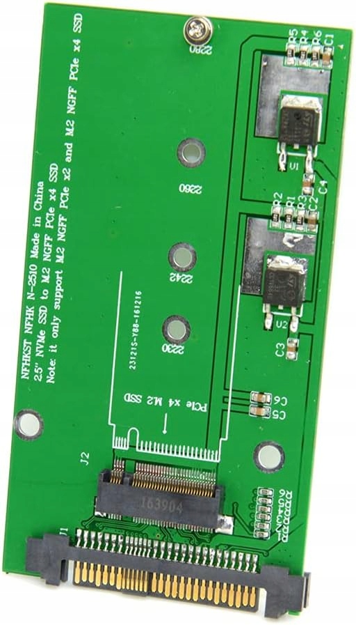 Adapter M.2 NGFF Key M NVMe do U.2 SFF-8639 68PIN