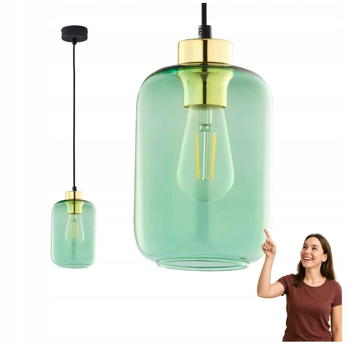 Závěsná lampa Marco Green 6696 Tk Lighting