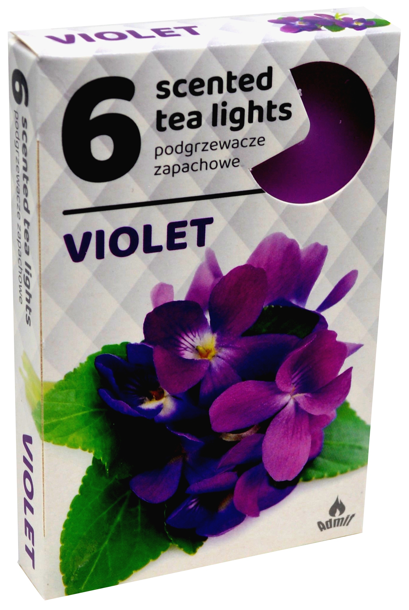 Podgrzewacze zapachowe 6 sztuk, zapach FIOŁEK