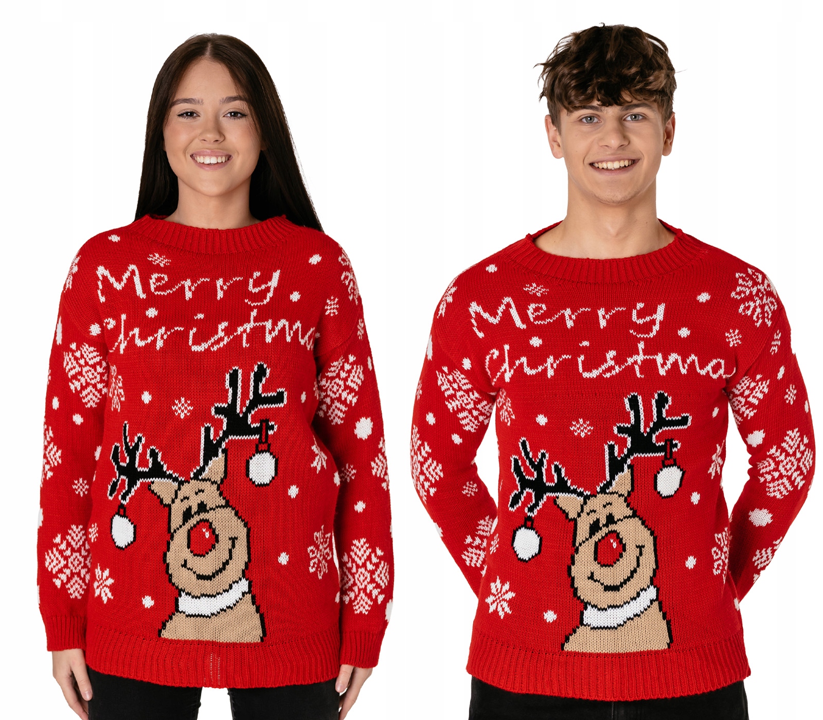 2 Svetry Vánoční svetr Vánoce pro páry Rodiny Svetr Dámský Pánský 956/08