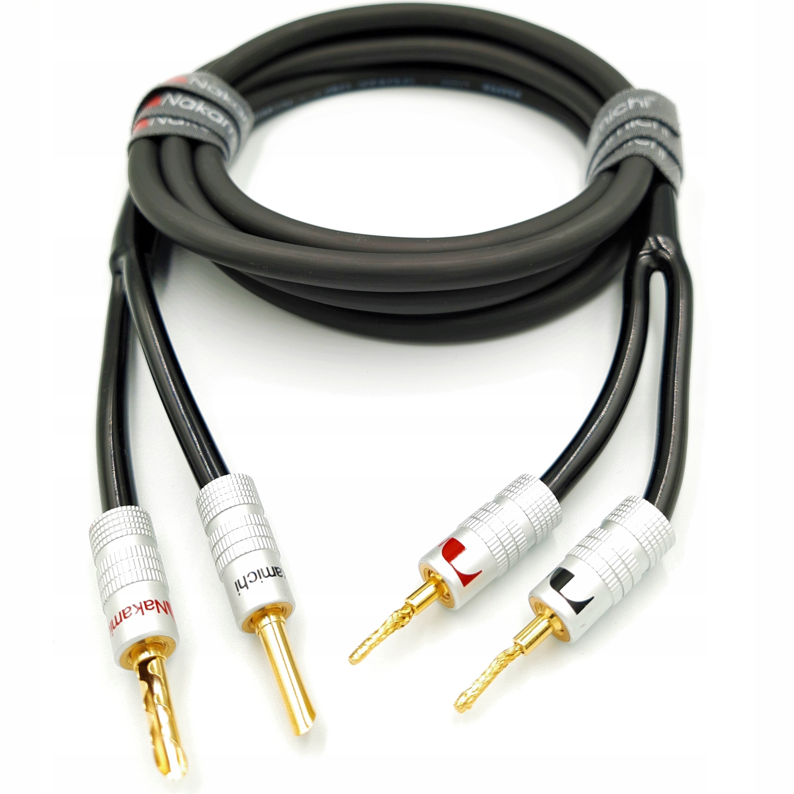Nakamichi Reproduktorový kabel 2x2,5 jehly banán Bfa 1 m