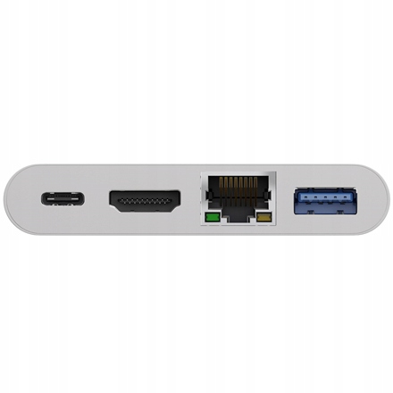 Adapter wieloportowy Usb-c z Hdmi, Ethernet i Pd 60W Goobay 62105