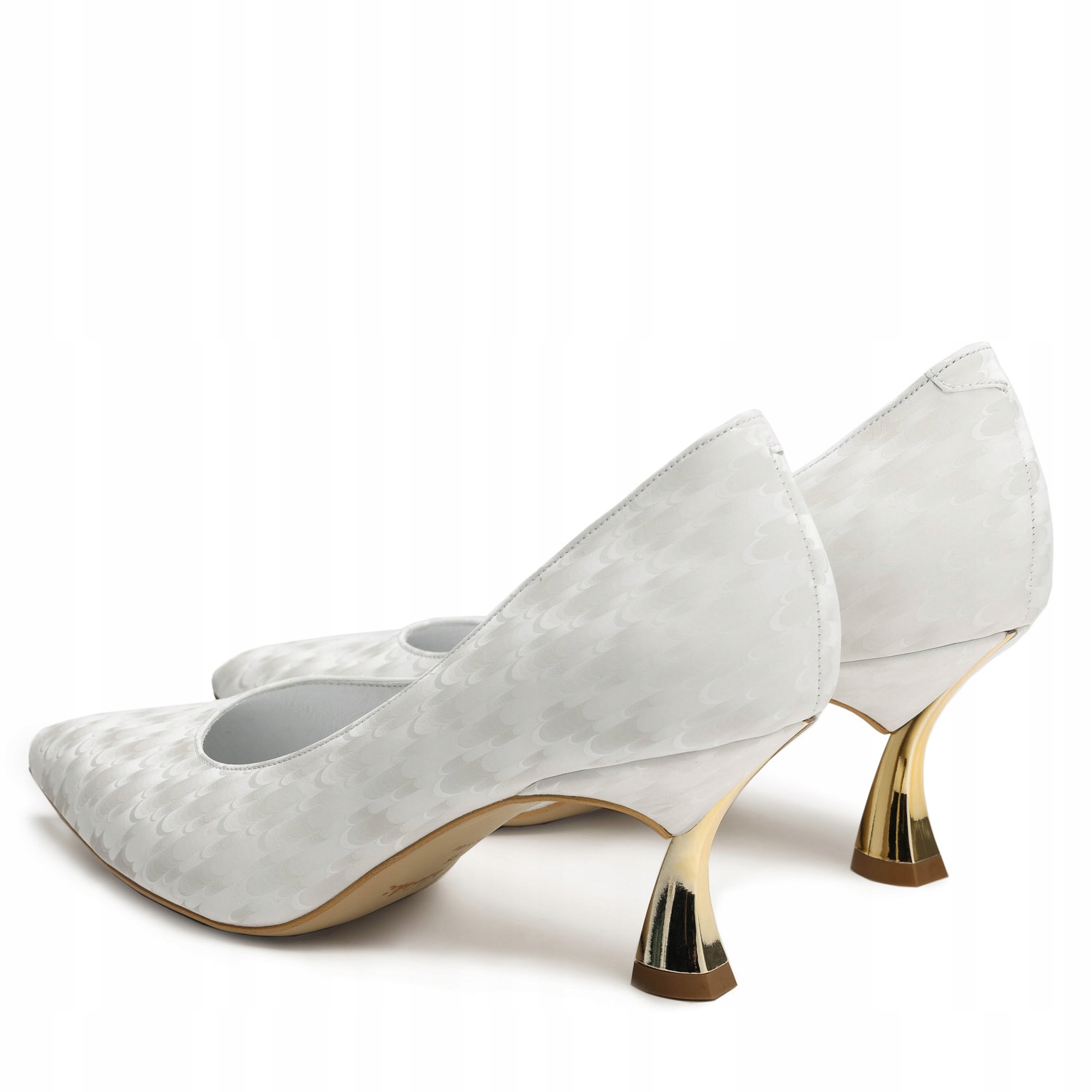 Czółenka R.Polański 1210 - Biała Viva Rozmiar 40