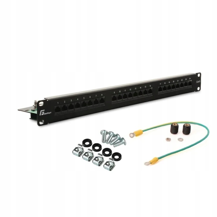Patch Panel Utp CAT.6 24 Porty PGF-6UTP24-B5 Getfort