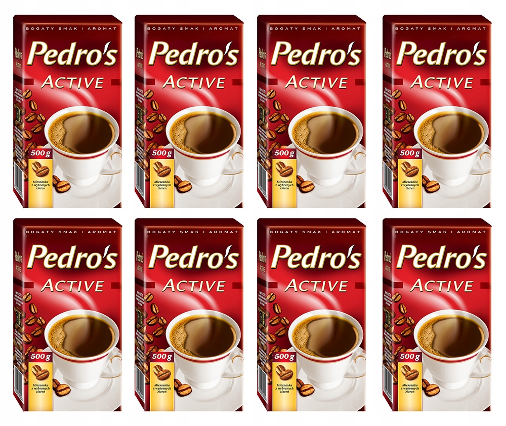 Kawa mielona Pedro's Active 500g 12 szt. (6 kg)