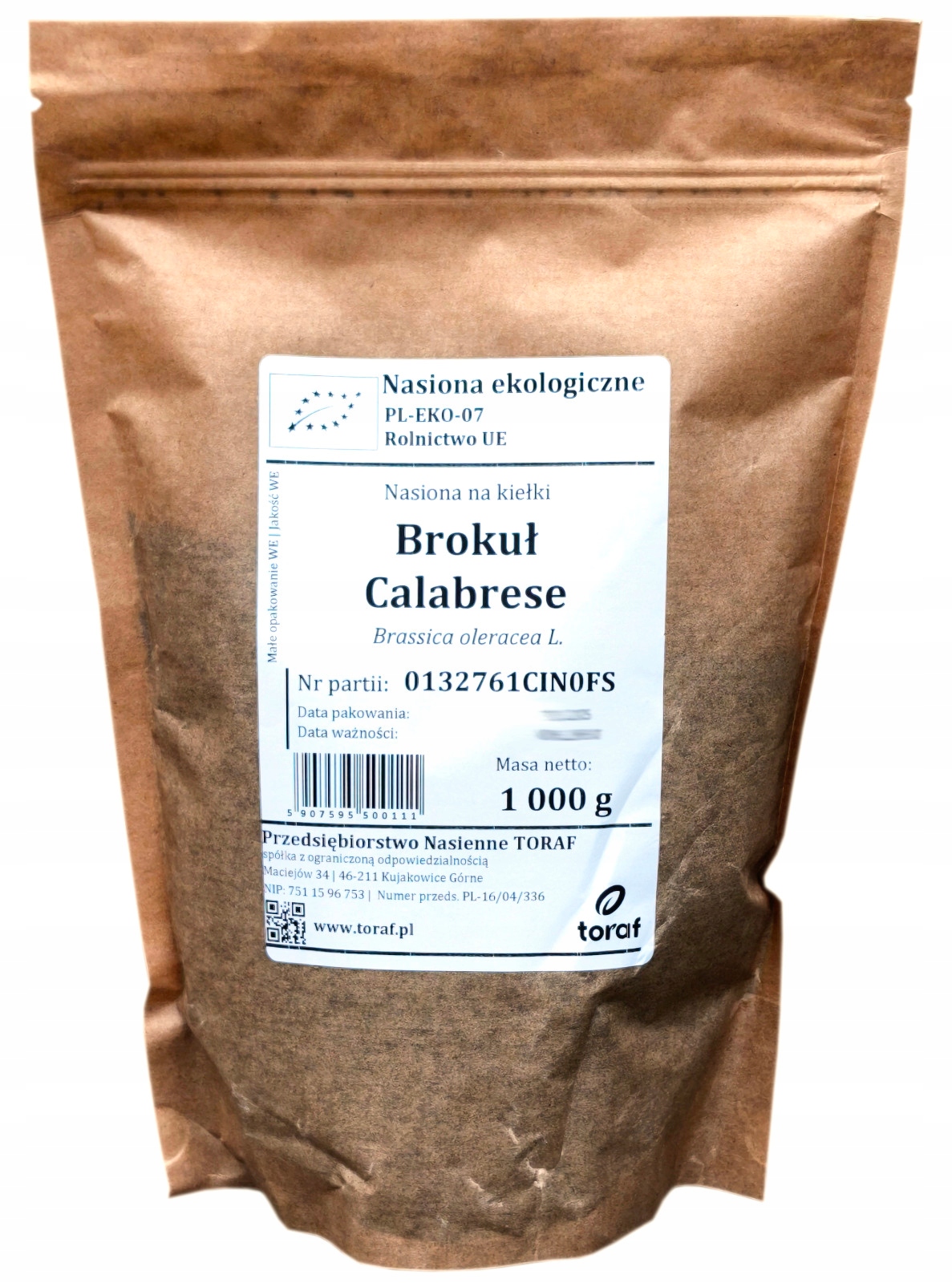 Levně Semena na klíčky brokolice Calabrese Bio Eko 1 kg