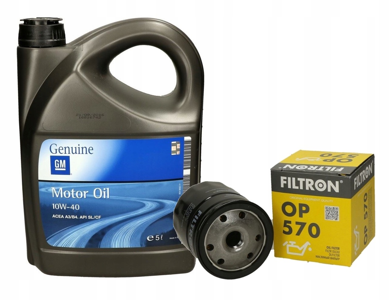 Olej 10W40 Gm Filtr op570 Opel Astra G H Vectra B C 1.6 1.8 2.0