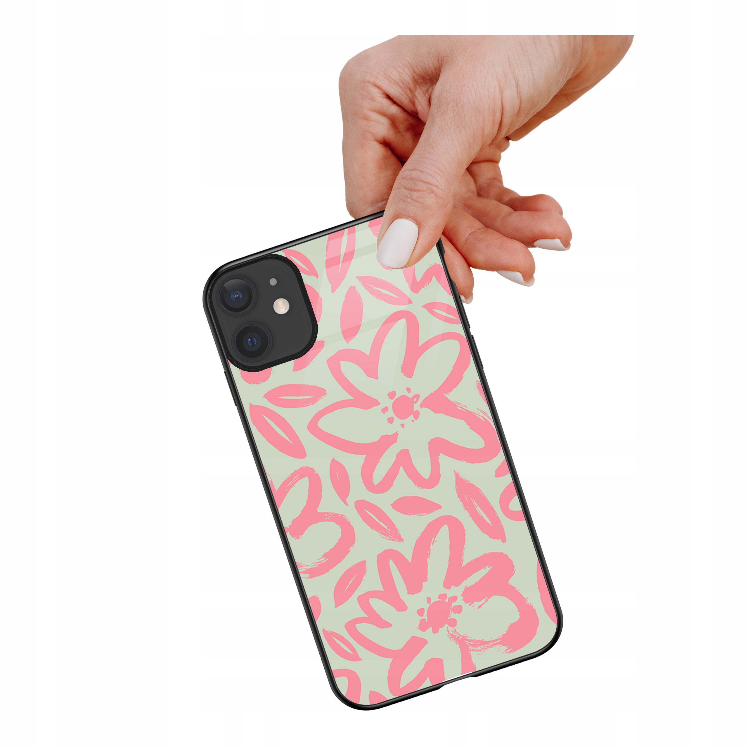 Etui szklane ceramiczne do iPhone 11 Pink matcha