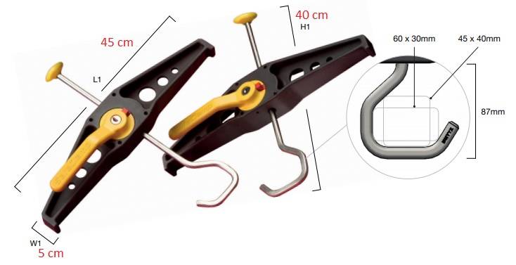 Uchwyt do przewozu DRABIN RHINO SAFE CLAMP Marka Rhino