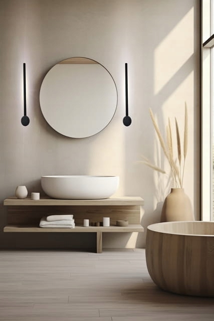 Kinkiet Led z włącznikiem Na Baterie Usb Lampa czarna obraz okrągłe lustro