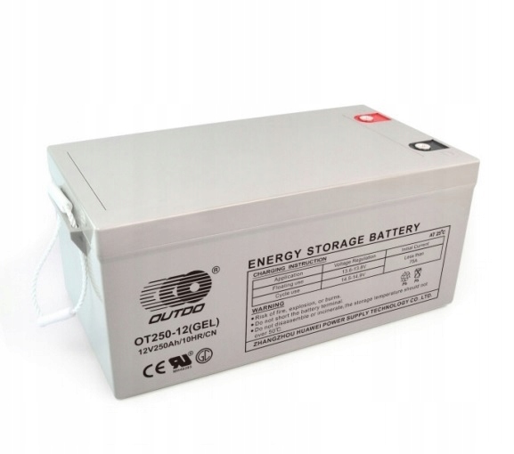 Akumulator Outdo OT250-12 12V 250Ah Gel Vrla Ups Solar Magazyn Energii