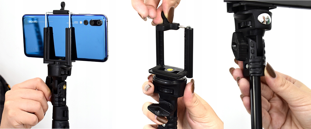 NAJMOCNIEJSZY SELFIE STICK Z BLUETOOTH PILOTEM BT Długość minimalna 42 cm