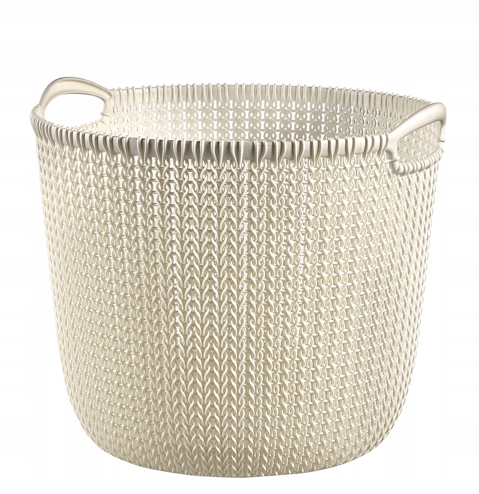 

Curver koszyczek okrągły Knit L kremowy 30l