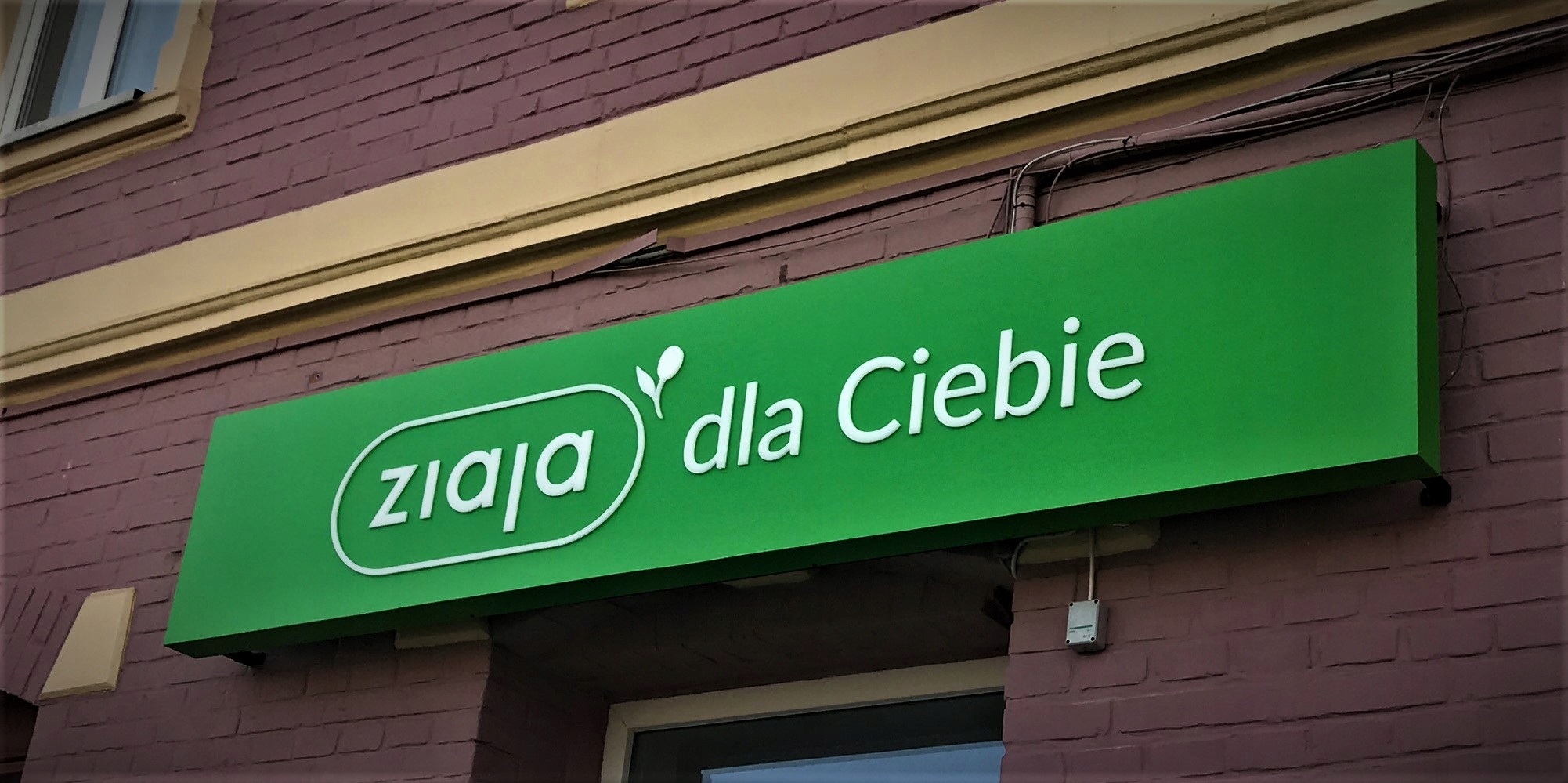 kaseton szyld baner z dibondu 280x60 cm, LED Marka inny