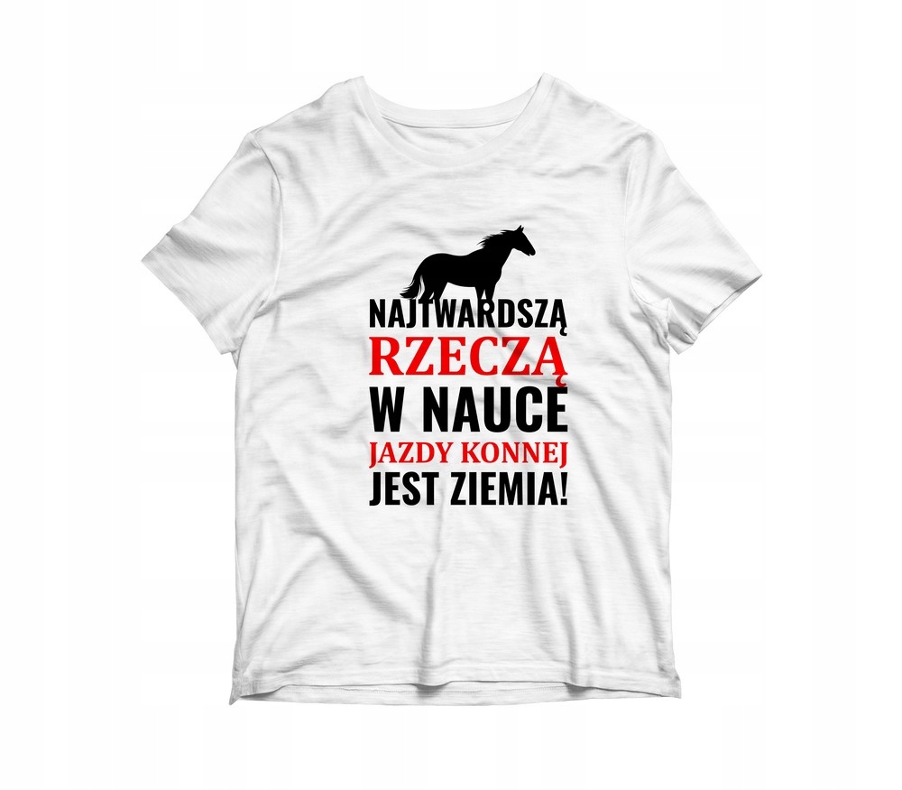 

Koszulka Bawełniana Koń ziemia Męska L