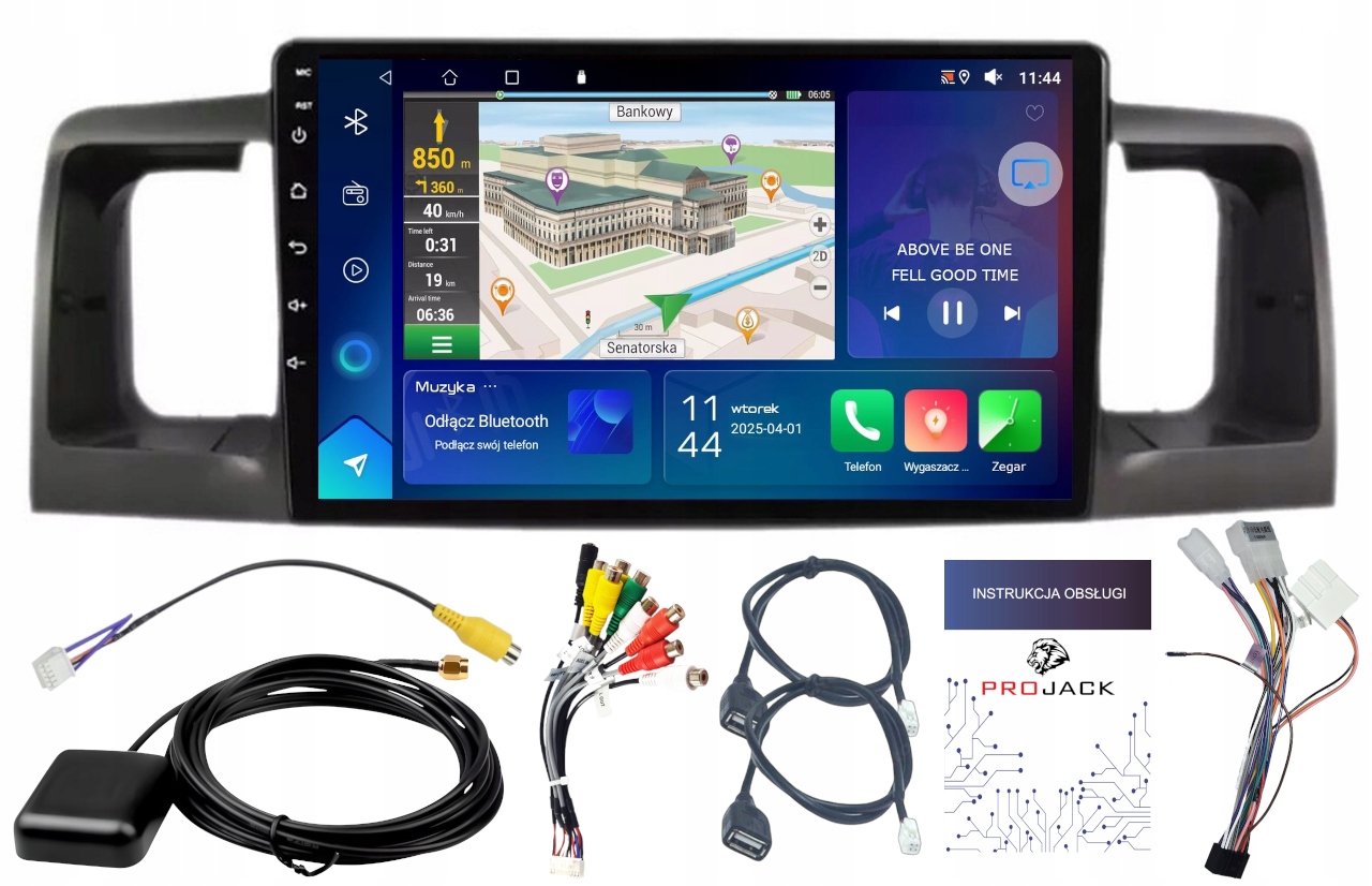 Autorádio Gps Toyota Corolla 2000-04 Wifi Bt Carplay Usb 2GB 64GB