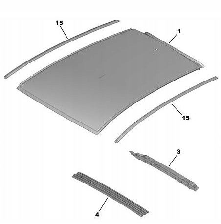 LEWA LISTWA DACHU CITROEN C2 oe 8319J8 Part number 8319J8