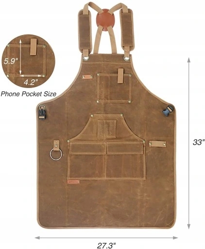 Fartuch roboczy z 9 kieszeniami na narzędzia Waga 1 kg