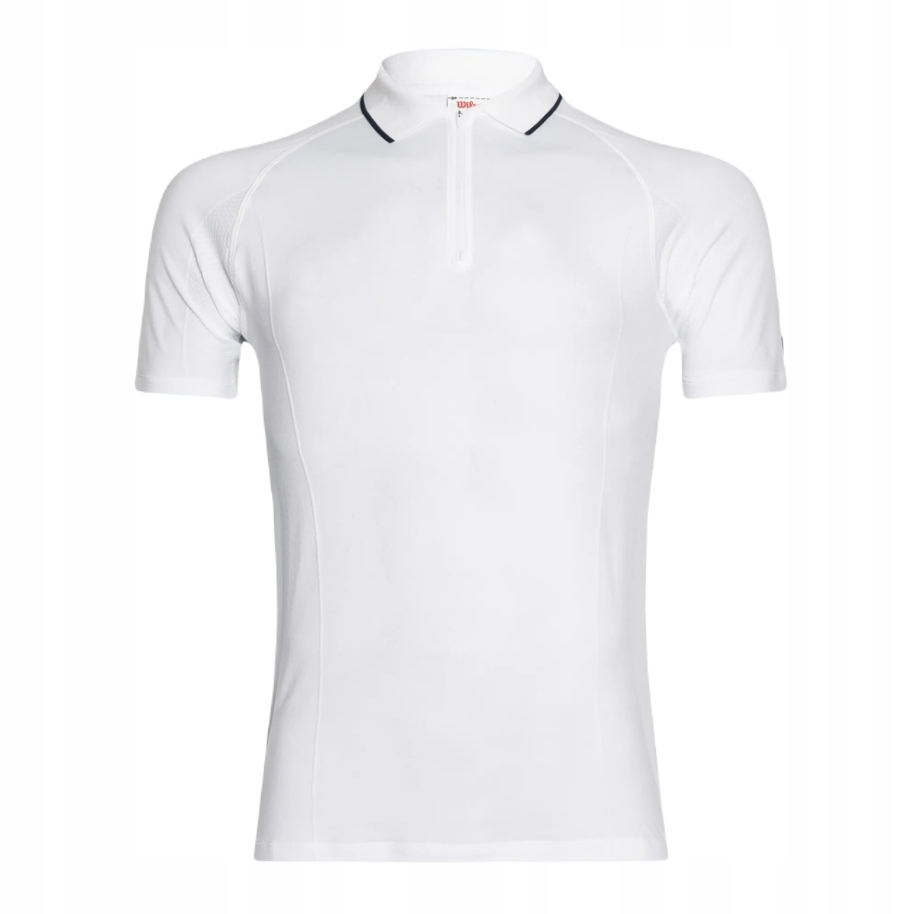 Koszulka tenisowa Wilson Team Seamless Polo 2.0 biała XXL