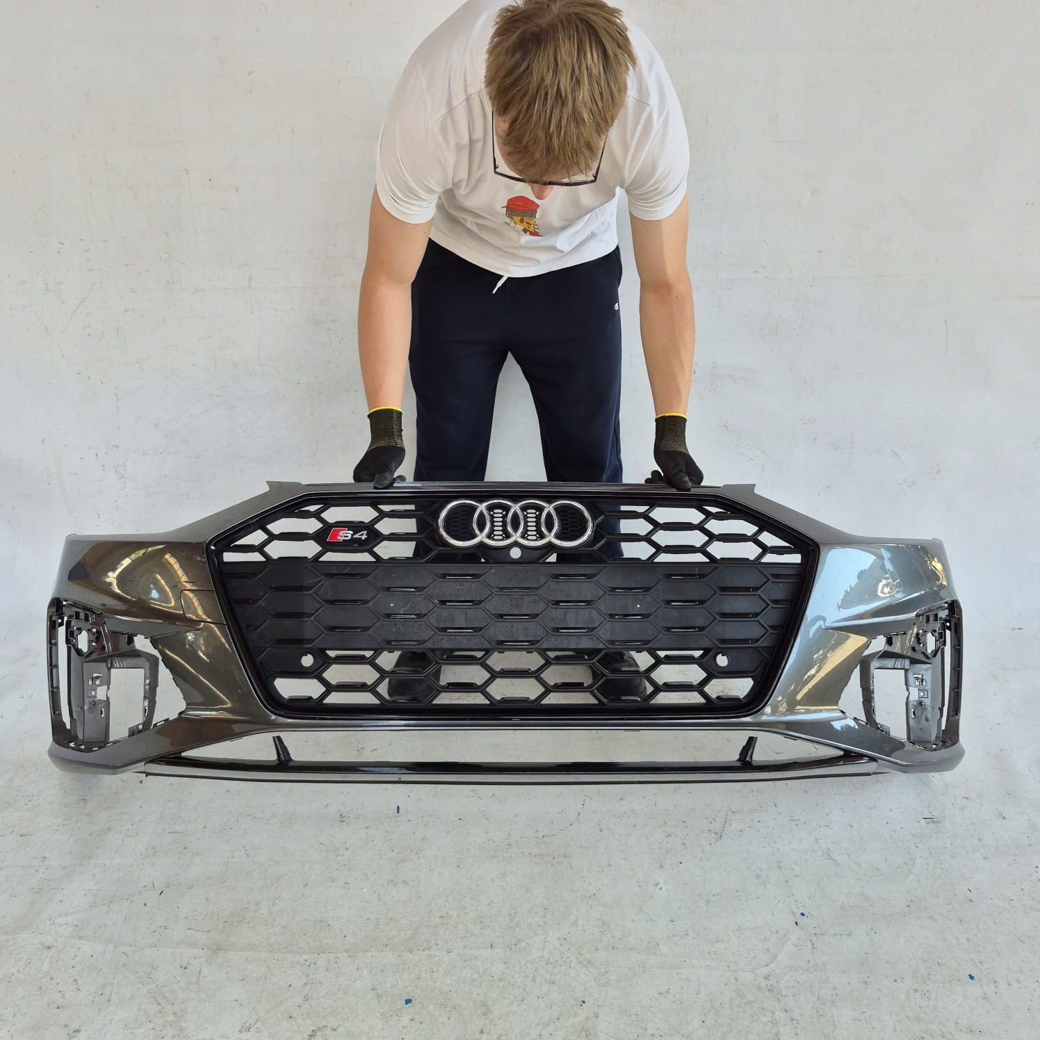 AUDI A4 S4 B9 8W 8W0 LIFT S-LINE 20- bumper front front grill