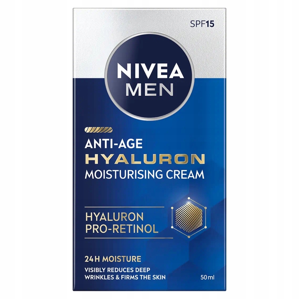 Nivea Men Hyaluron protivráskový krém na obličej 50 ml