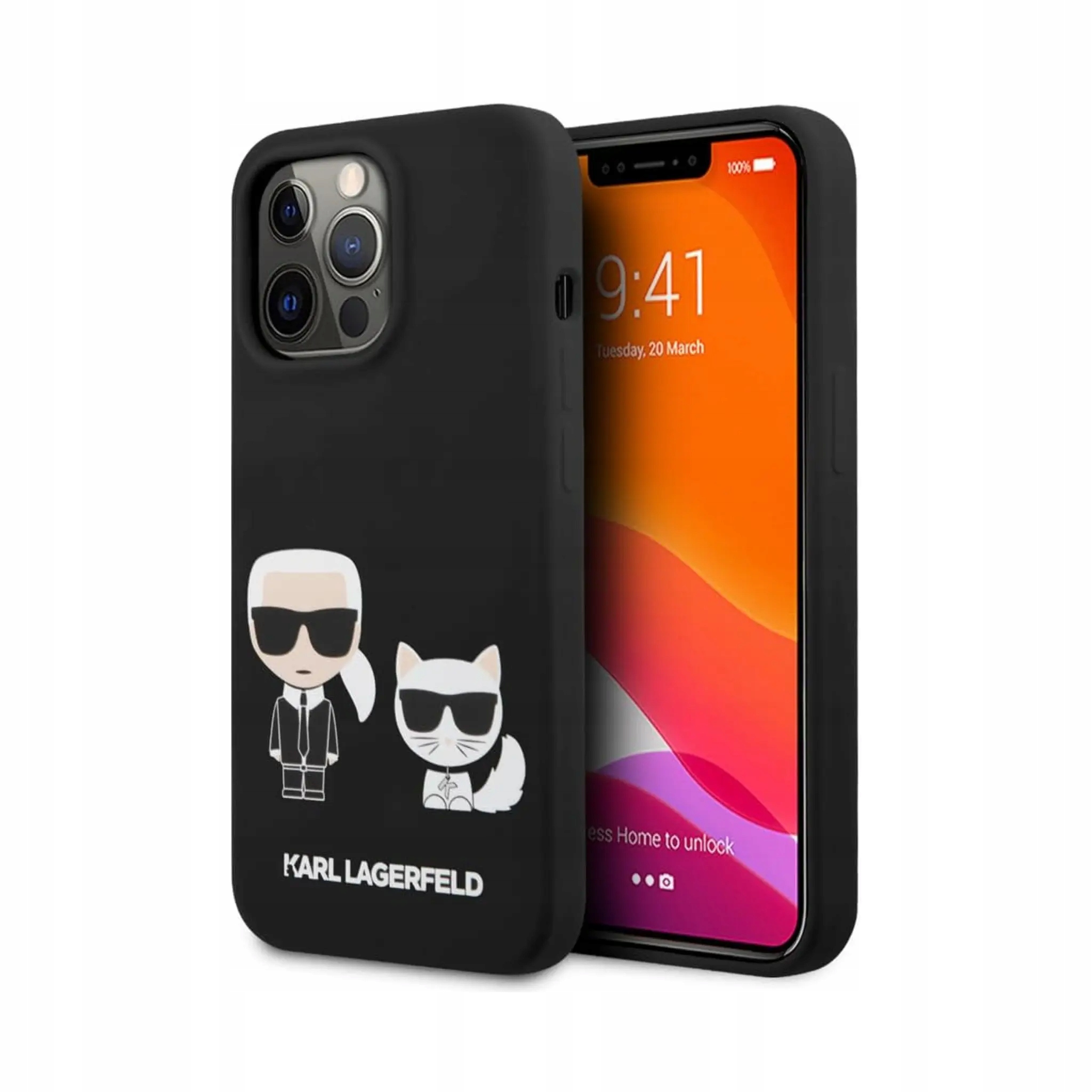 Etui Karl Lagerfeld Tpu Backcover Case, czarne iPhone 13 Pro