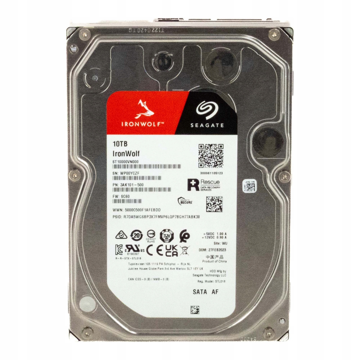 Seagate IronWolf 10TB 7.2K 256MB Sata III 3.5'' ST10000VN000