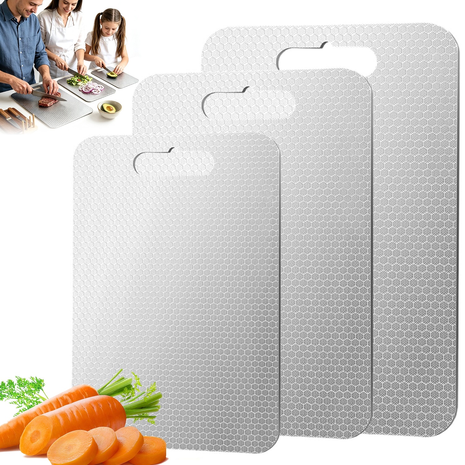 Krájecí Prkénko Z Nerezové Oceli – Kuchyňský Set Pro Domácí Restauraci