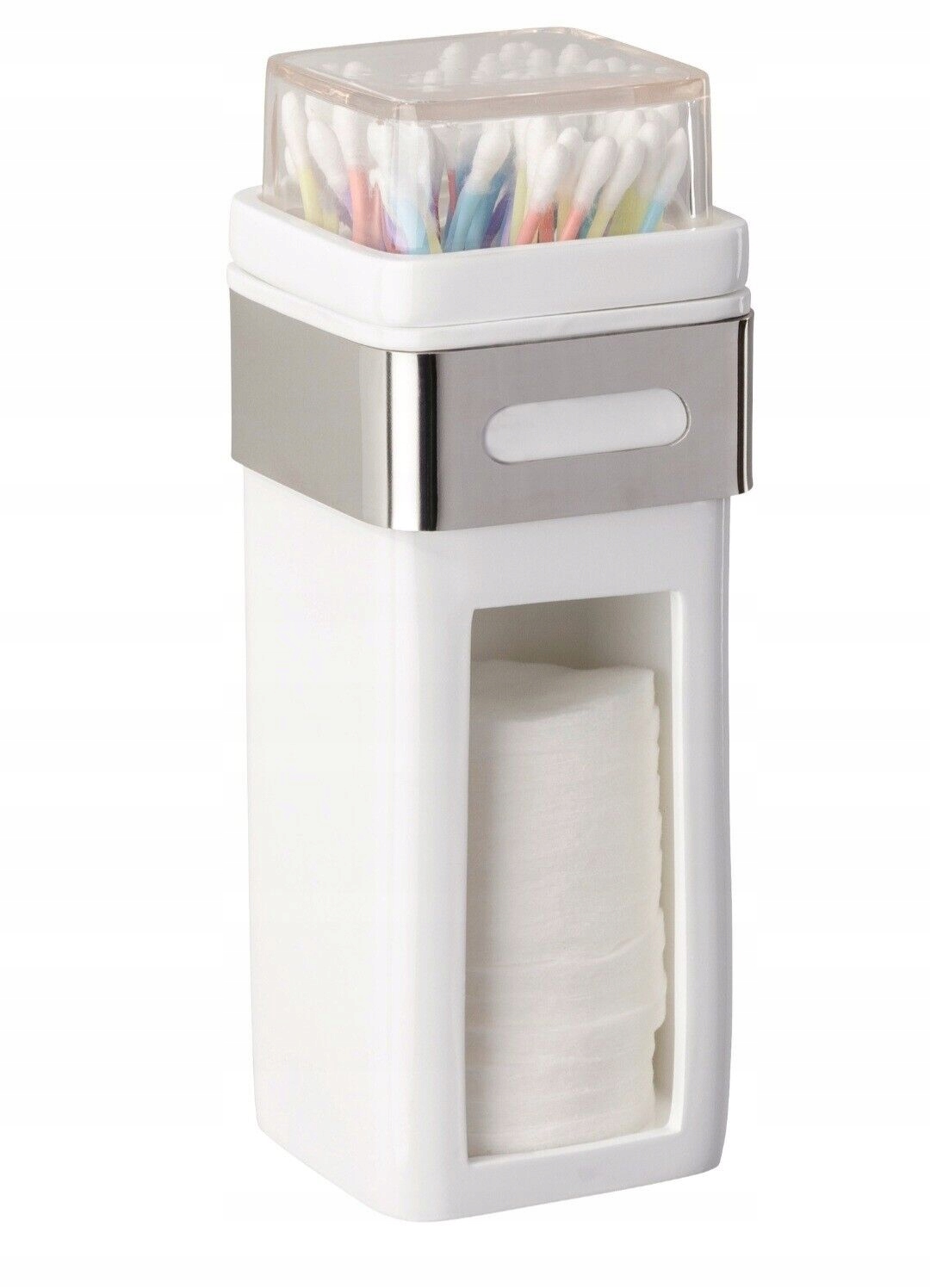 POJEMNIK NA WACIKI PATYCZKI DO USZU ORGANIZER PUDEŁKO NA PŁATKI KOSMETYCZNE Marka Wenko