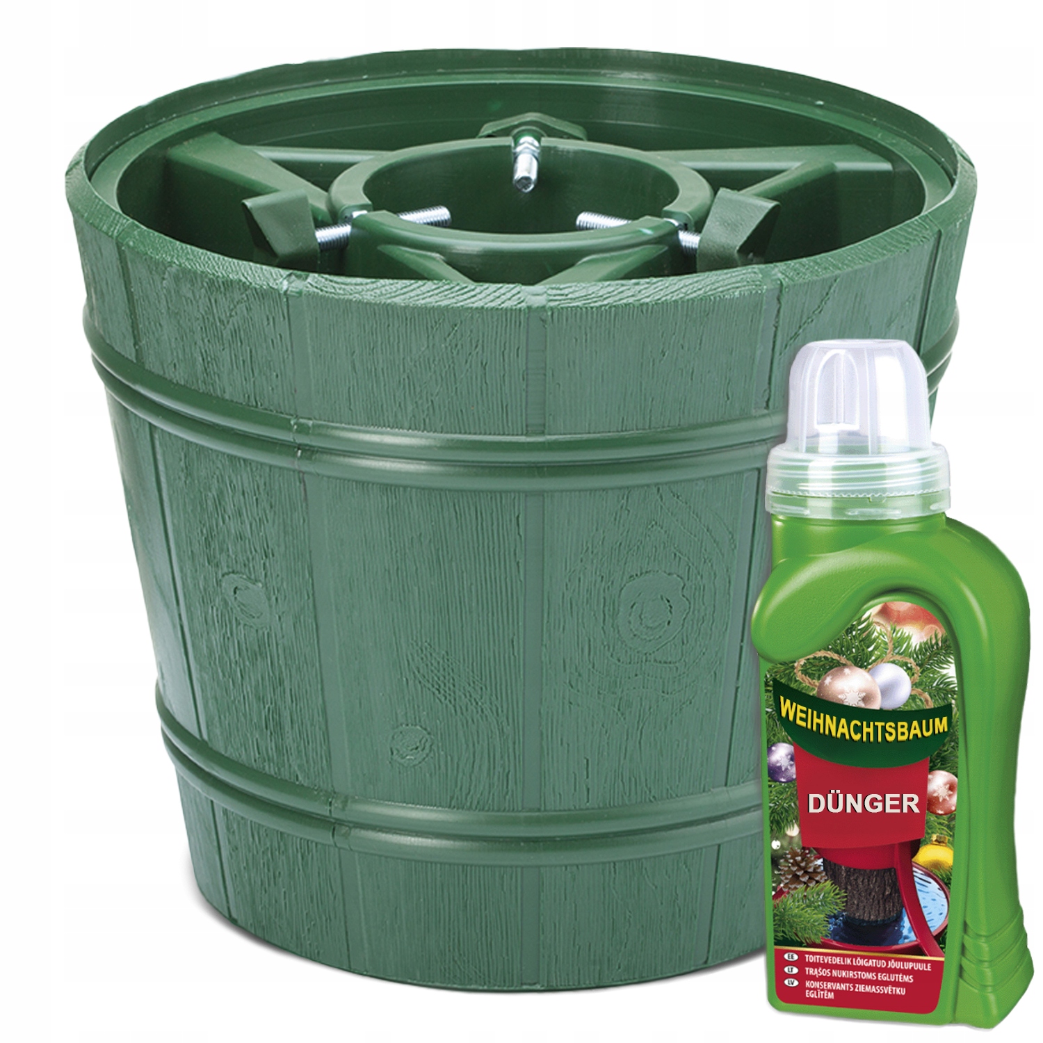 Stojan na vánoční stromek do 2,8 m s kondicionérem pro řezané vánoční stromky Agrecol