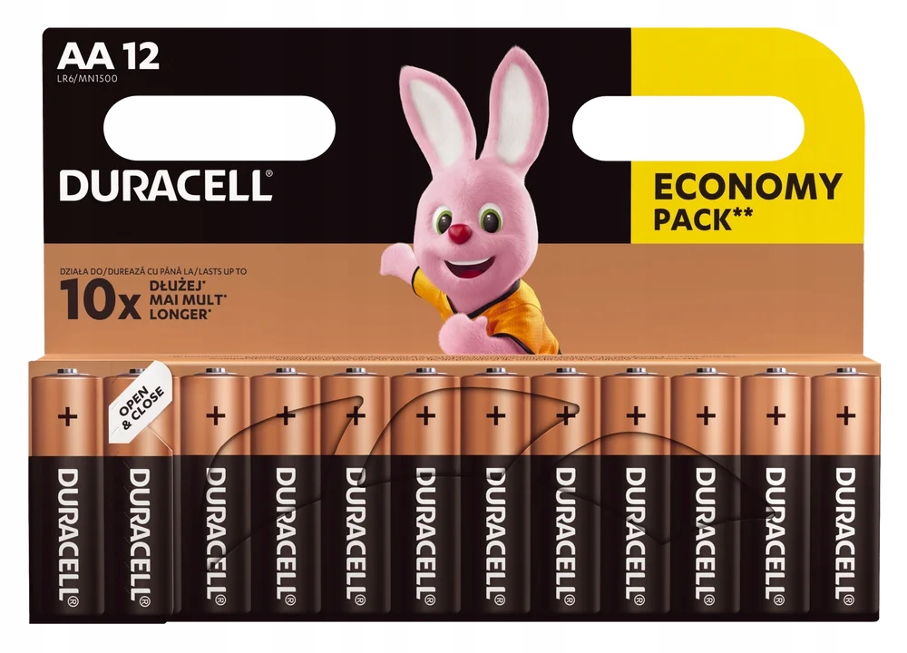 Щелочная батарея Duracell AA (R6) 12 шт.