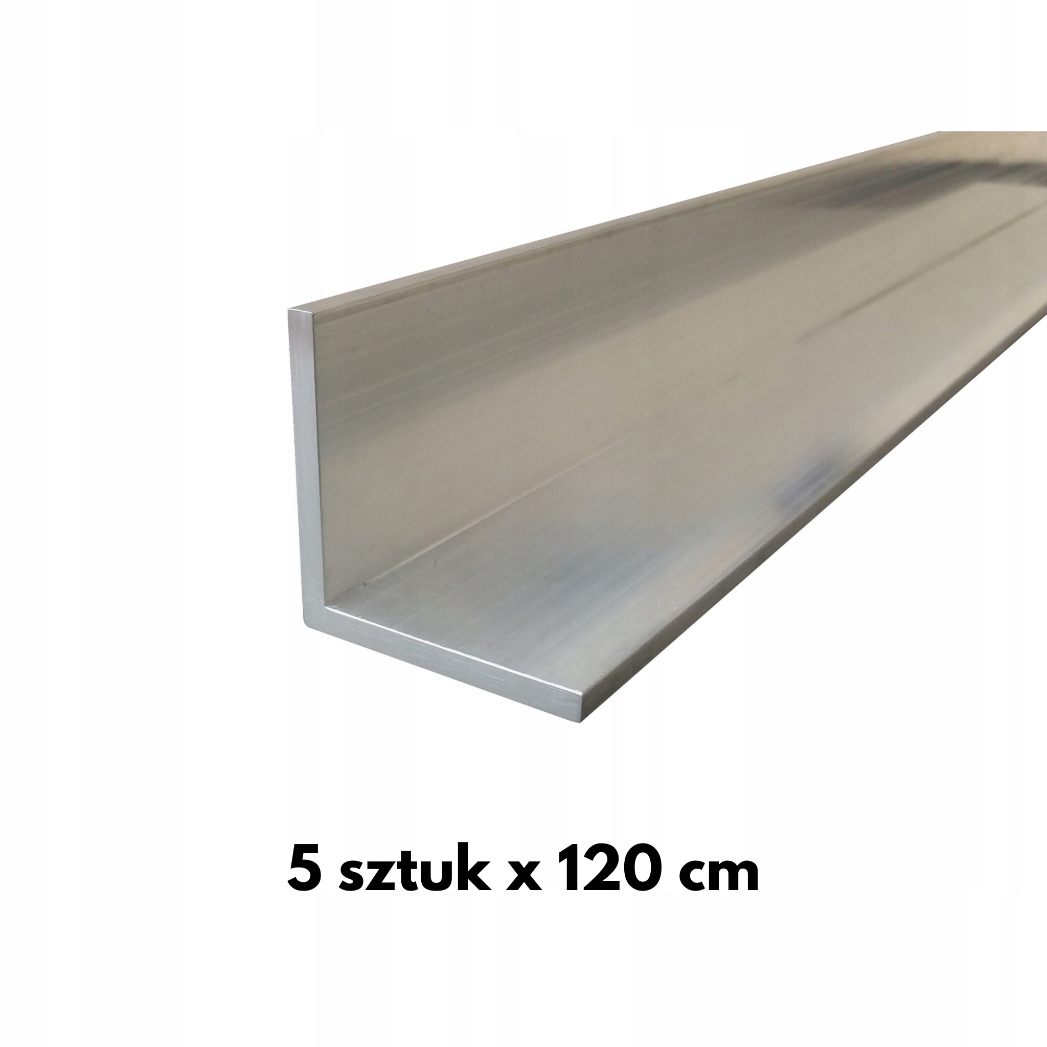 Úhelník hliníkový montážní konstrukce balast 40x40x3 mm 5 kusů x 120 cm