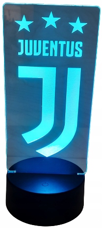 

Lampka Nocna 3D Led Juventus Multikolor Pilot Usb