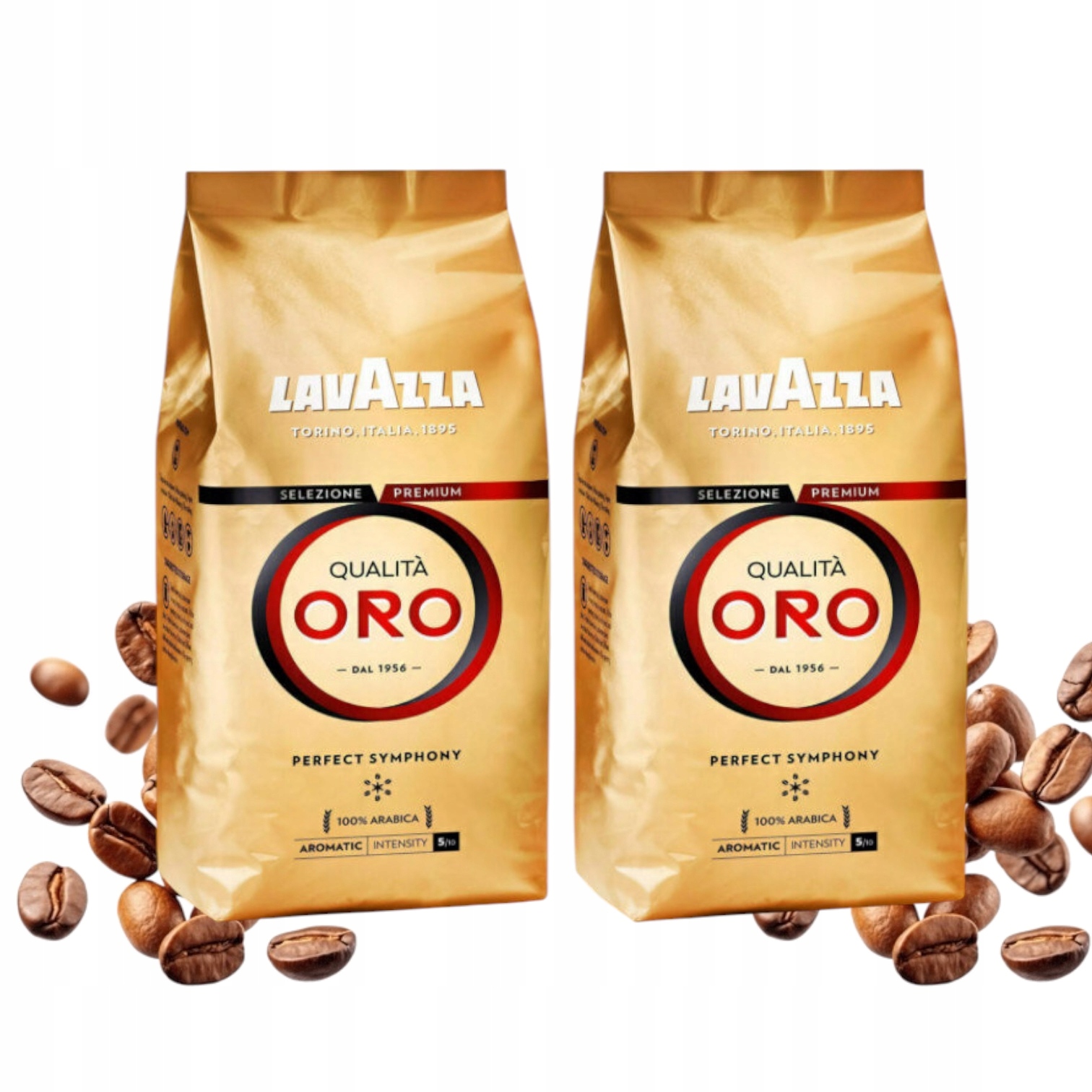 Lavazza kawa ziarnista Qualita Oro 100% Arabica 2 x 1000 g