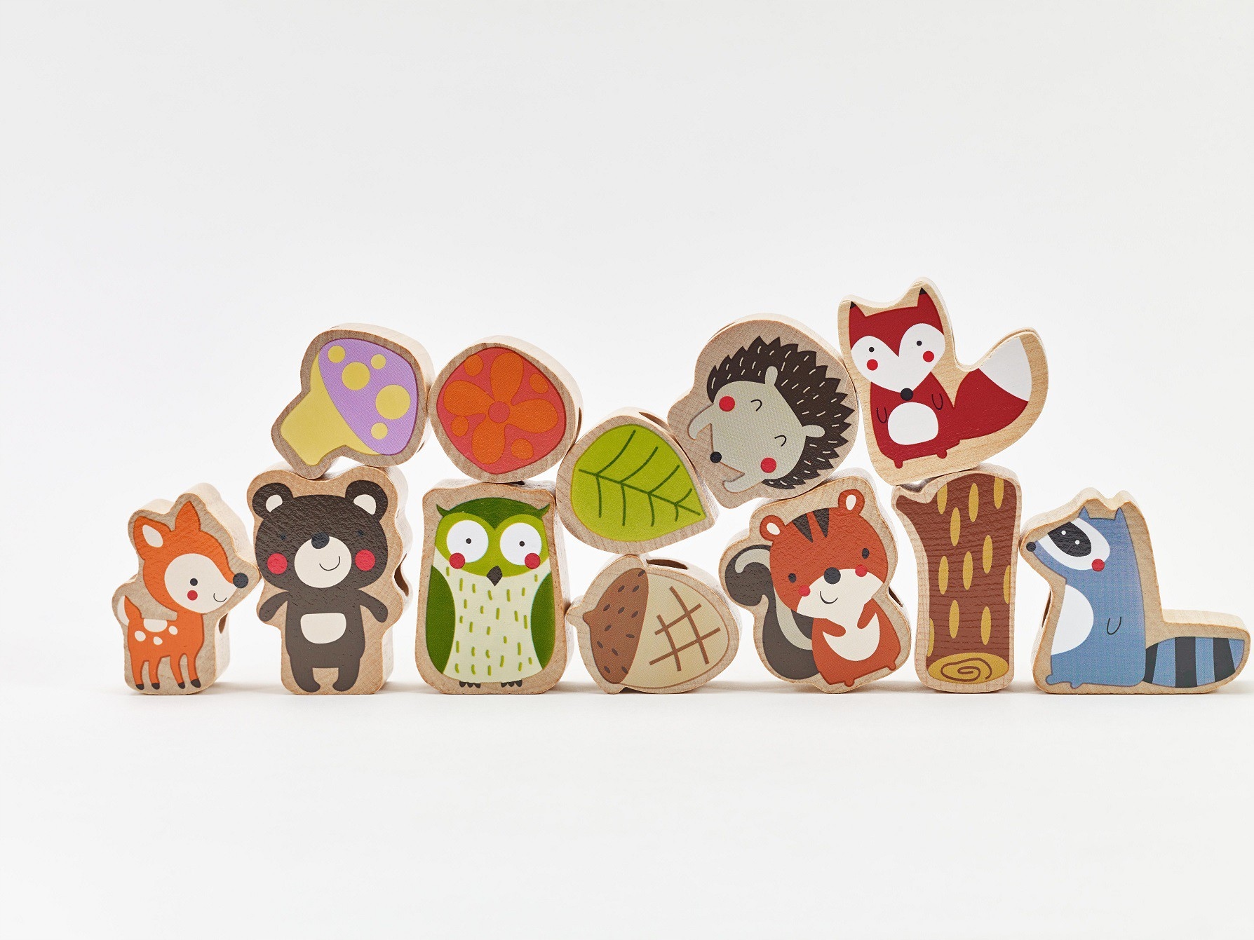 NAWLEKANKA DREWNIANA PRZEPLATANKA SZNUROWANKA KLOCKI 13 EL.CLASSIC WORLD Liczba elementów 13 szt.